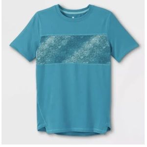 All in Motion Boy’s Aqua Blue Short Sleeve Top